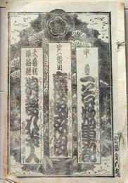 D26040916〇歌舞伎興行案内 明治３８年 番付 図示 東京座〇和本古書古文書
