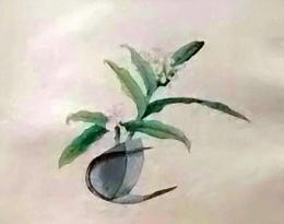 D26030691〇彩色石版画   ジンジャー 盛花 西洋花 生花図譜  華道 生花 解説付き 昭和年代〇和本古書古文書