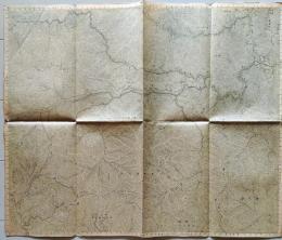 D26033110〇古地図 五万分一図 三峰 東京府　埼玉県 戦前昭和年代〇和本古書古文書