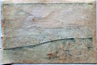 D26041506〇一枚摺物 彩色木版画 広重京都名所之内  四條河原夕凉（夕涼みの人々）貴重品 題名英文併記 ハガキサイズ 昭和年代〇和本