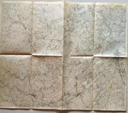 D26033121〇古地図 五万分一図 川越 埼玉県 戦前昭和年代〇和本古書古文書