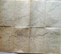 D26033122〇古地図 五万分一図 八王子 東京府 戦前昭和年代〇和本古書古文書