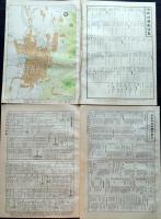 D26042004〇古地図比較 分県地図比較   山形県 山形市街図 昭和32年と43年 大日本分県地図併地名総覧抜粋〇和本古書古文書