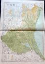 D26042010〇古地図比較 分県地図比較  茨城県 水戸市街図  昭和32年と43年 大日本分県地図併地名総覧抜粋〇和本古書古文書