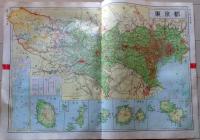 D26042012〇古地図比較 分県地図比較  東京都 東京都街図  昭和32年と43年 大日本分県地図併地名総覧抜粋〇和本古書古文書