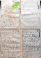 D26042015〇古地図比較 分県地図比較  山梨県  甲府市街図 昭和32年と43年 大日本分県地図併地名総覧抜粋〇和本古書古文書