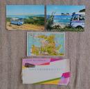 N26042116○戦前絵葉書 セット 和歌山県 白浜温泉 観光バス乗車記念 明光バス専用自動車道ドライブ 古写真 ３枚組○和本古書古文書
