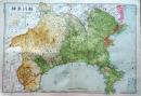 D26042014〇古地図比較 分県地図比較   神奈川県 横浜市街図 昭和32年と43年 大日本分県地図併地名総覧抜粋〇和本古書古文書