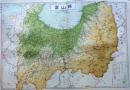 D26042017〇古地図比較 分県地図比較  富山県  富山市街図 昭和32年と43年 大日本分県地図併地名総覧抜粋〇和本古書古文書