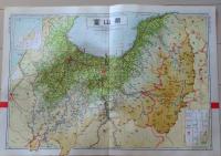 D26042017〇古地図比較 分県地図比較  富山県  富山市街図 昭和32年と43年 大日本分県地図併地名総覧抜粋〇和本古書古文書