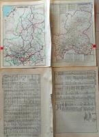 D26042018〇古地図比較 分県地図比較  岐阜県　岐阜市街図  昭和32年と43年 大日本分県地図併地名総覧抜粋〇和本古書古文書