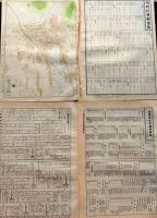 D26042019〇古地図比較 分県地図比較  長野県 長野市街図  昭和32年と43年 大日本分県地図併地名総覧抜粋〇和本古書古文書	