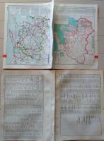 D26042021〇古地図比較 分県地図比較   愛知県 名古屋市街図 昭和32年と43年 大日本分県地図併地名総覧抜粋〇和本古書古文書