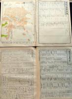 D26042023〇古地図比較 分県地図比較  福井県 福井市街図  昭和32年と43年 大日本分県地図併地名総覧抜粋〇和本古書古文書