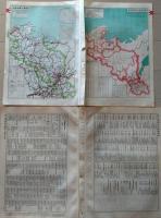 D26042026〇古地図比較 分県地図比較  京都府 京都市街図  昭和32年と43年 大日本分県地図併地名総覧抜粋〇和本古書古文書