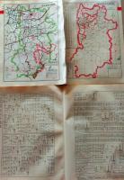 D26042027〇古地図比較 分県地図比較  奈良県 奈良市街図 昭和32年と43年 大日本分県地図併地名総覧抜粋〇和本古書古文書