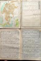 D26042028〇古地図比較 分県地図比較  和歌山県 和歌山市街図  昭和32年と43年 大日本分県地図併地名総覧抜粋〇和本古書古文書