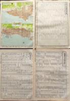 D26042030〇古地図比較 分県地図比較  兵庫県 神戸市街図  昭和32年と43年 大日本分県地図併地名総覧抜粋〇和本古書古文書
