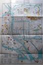 D26043005〇復刻 古地図 弘化改正大阪細見図 弘化二年・播磨屋九兵衛版 京浪速畿内古地図撰 昭和45年〇和本古書古文書		
