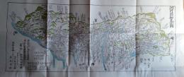 D26043007〇復刻 古地図 河内国細見小図 享和二年（1802年） 京浪速畿内古地図撰 昭和45年〇和本古書古文書	