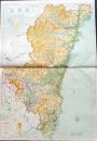D26042045〇古地図比較 分県地図比較  宮崎県 宮崎市街図 昭和32年と43年 大日本分県地図併地名総覧抜粋〇和本古書古文書