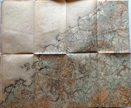 D26050406〇古地図 五万分一図 浜田  島根県 戦前昭和年代〇和本古書古文書