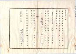 N26042649○明治布告布達○新貨条例中新貨幣例目の末条を削除及び造幣規則第４条改定 右大臣岩倉具視○明治６年太政官布告 岐阜県○和本古書古文書
