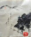 D20050702〇手彩色肉筆画 俳画　陣屋米寿翁 昭和年代〇和本古書古文書