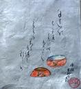 D20050707〇手彩色肉筆画 俳画　陣屋米寿翁 昭和年代〇和本古書古文書