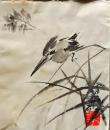 D20050710〇手彩色肉筆画 俳画　陣屋米寿翁 昭和年代〇和本古書古文書