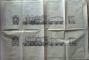 D26050801〇青焼図面 鉄道  蒸気機関車 ２台 昭和年代〇和本古書古文書