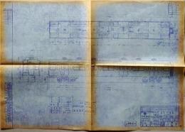 D26050804〇青焼図面 鉄道  直流付随車 サハ１０３ 日本車両 昭和４７年〇和本古書古文書