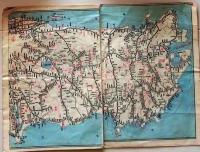 D26051213〇鉄道 日本鉄道交通図   日本行政 昭和２３年〇和本古書古文書