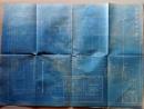 D26050816〇青焼図面 鉄道  仕切柱用カーテン 東京市電気局運輸部電車 昭和１６年〇和本古書古文書
