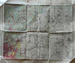 D26053104〇古地図 五万分一図 大阪東北部 昭和２０年代〇和本古書古文書