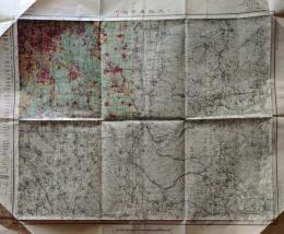 D26053106〇古地図 五万分一図 大阪東南部 昭和２０年代〇和本古書古文書