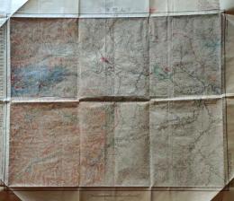 D26053110〇古地図 五万分一図 上野原 山梨県 昭和２０年代〇和本古書古文書