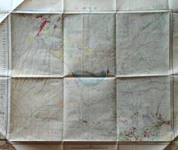D26053119〇古地図 五万分一図 山中湖 神奈川県 昭和２０年代〇和本古書古文書