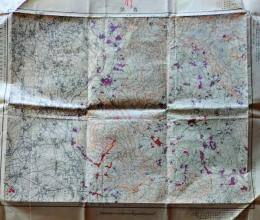 D26053126〇古地図 五万分一図 真壁 茨城県 昭和２０年代〇和本古書古文書