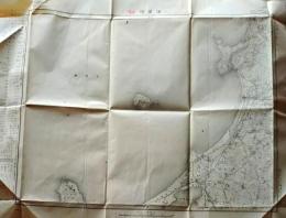 D26060115〇古地図 五万分一図 津屋崎 福岡県 昭和２０年代〇和本古書古文書