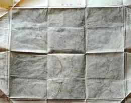 D26060118〇古地図 五万分一図 白馬岳 長野県 昭和２０年代〇和本古書古文書