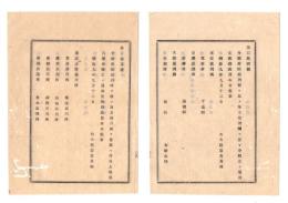 N26052695○明治布告布達○明治９年 太政官布告２件①府県裁判所を改め地方裁判所を置き分轄を定む②上等裁判所分轄を定む○栃木県○和本古書古文書
