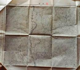 D26060139〇古地図 五万分一図 大町 富山県 昭和２０年代〇和本古書古文書
