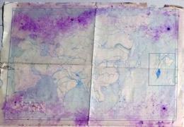 D26060507〇古地図 アジア大陸白地図 昭和年代〇和本古書古文書