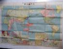 D26060511〇古地図 世界新地図   大阪朝日新聞社 大正８年〇和本古書古文書