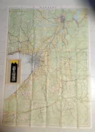 D26060519〇古地図  京都大阪近傍図   陸地測量部 昭和７年〇和本古書古文書