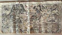D26060403〇古地図 木版画 金比羅宮  丸亀 江戸時代〇和本古書古文書