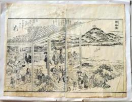 D26060414〇木版画 名所図会一部 江戸時代〇和本古書古文書