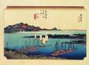 f26020019〇印刷 東海道五十三次 広重 江尻 解説付 昭和年代〇和本古書古文書 