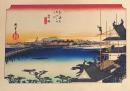 D26060635〇印刷 東海道五十三次 広重  吉田 解説付 昭和年代〇和本古書古文書 